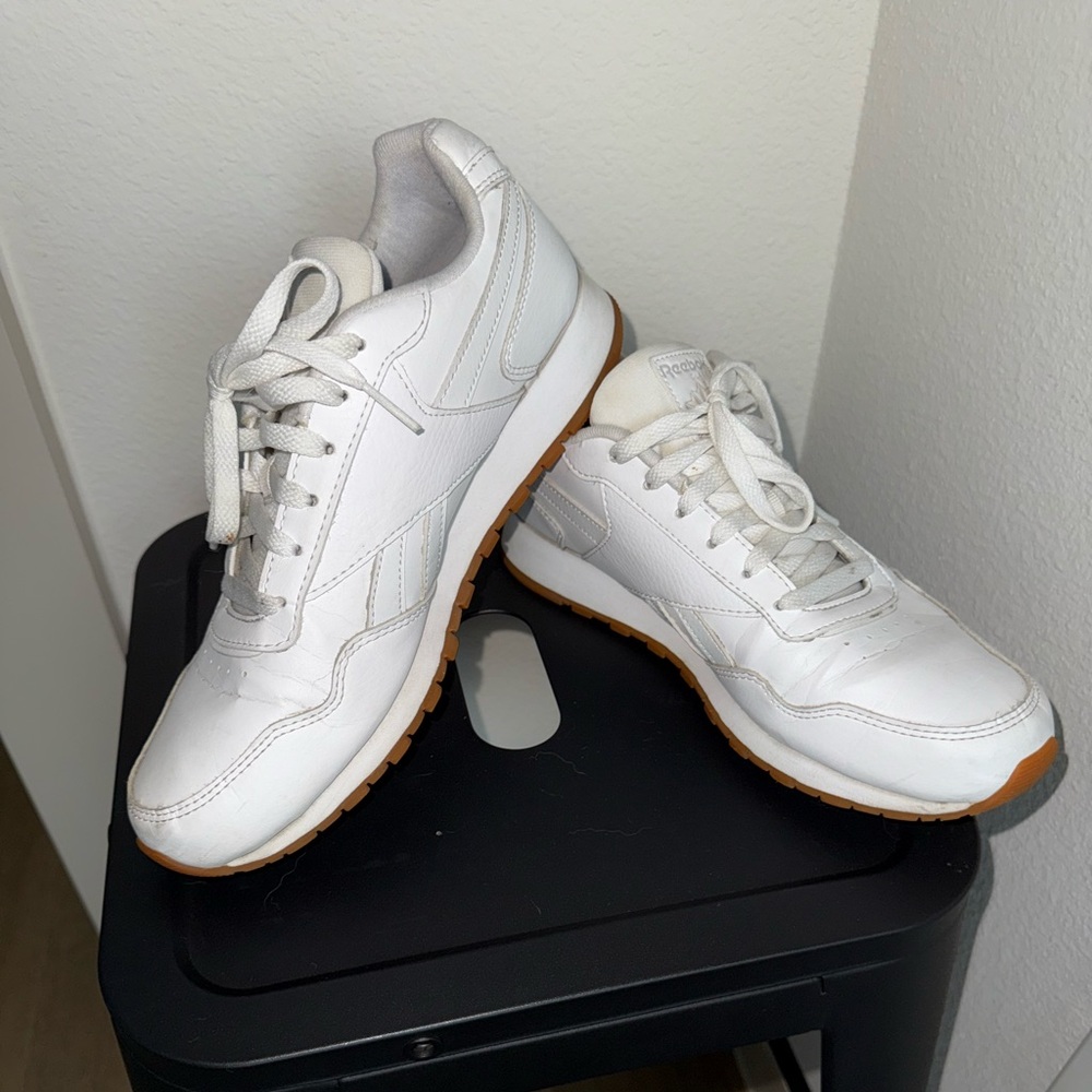 White Reebok sneakers